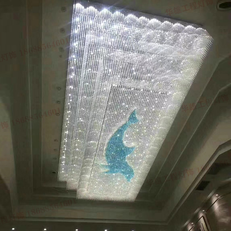 晋中大厅长方形水晶灯