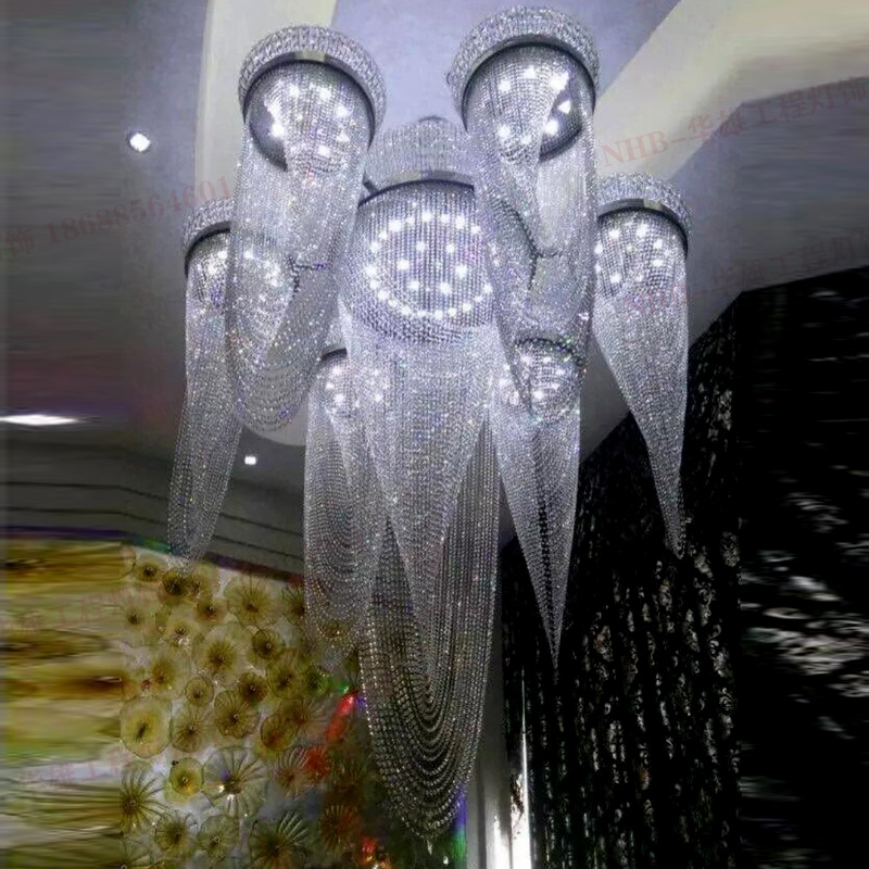 鄂尔多斯酒店奢华水晶吊灯