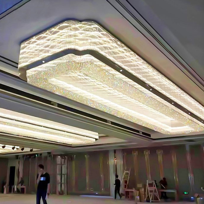 佛山宴会厅水晶吸顶灯