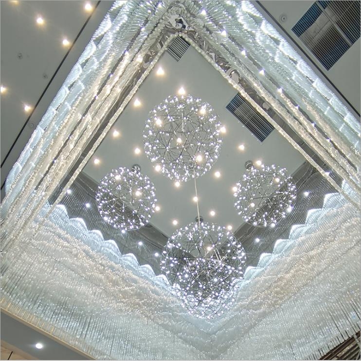 酒店 会所 售楼部 餐厅工程水晶灯定制